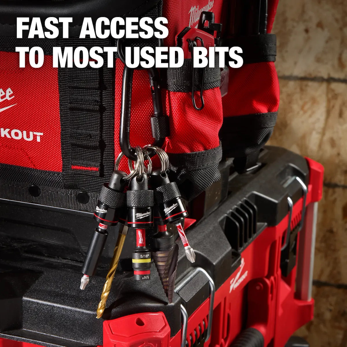 Milwaukee 5PC Bit Holder with Carabiner 48-32-4537