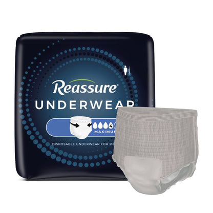 Reassure® Maximum Absorbent Underwear for Men, Medium – Heavy Absorbency