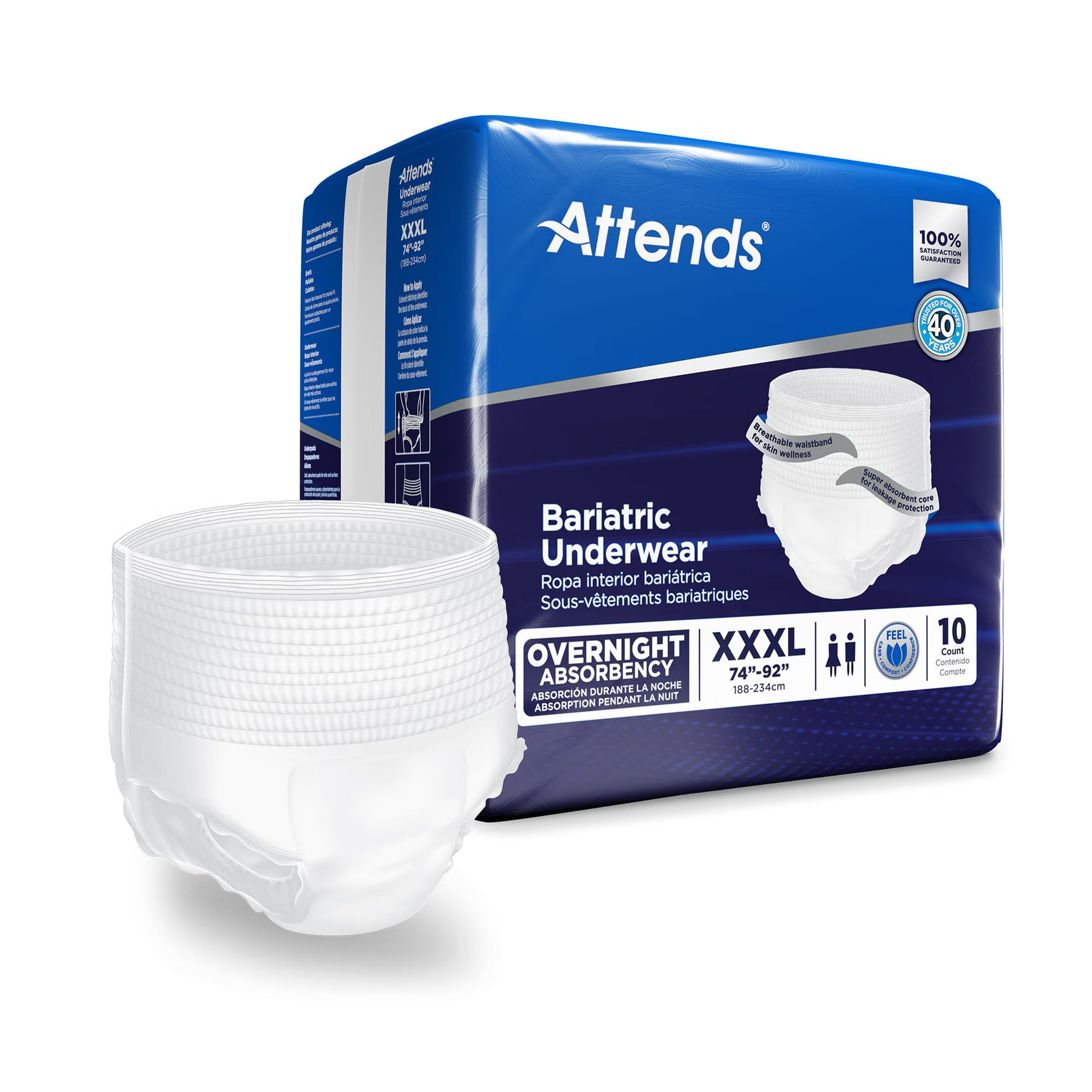 Attends® Bariatric Ultimate Absorbent Underwear