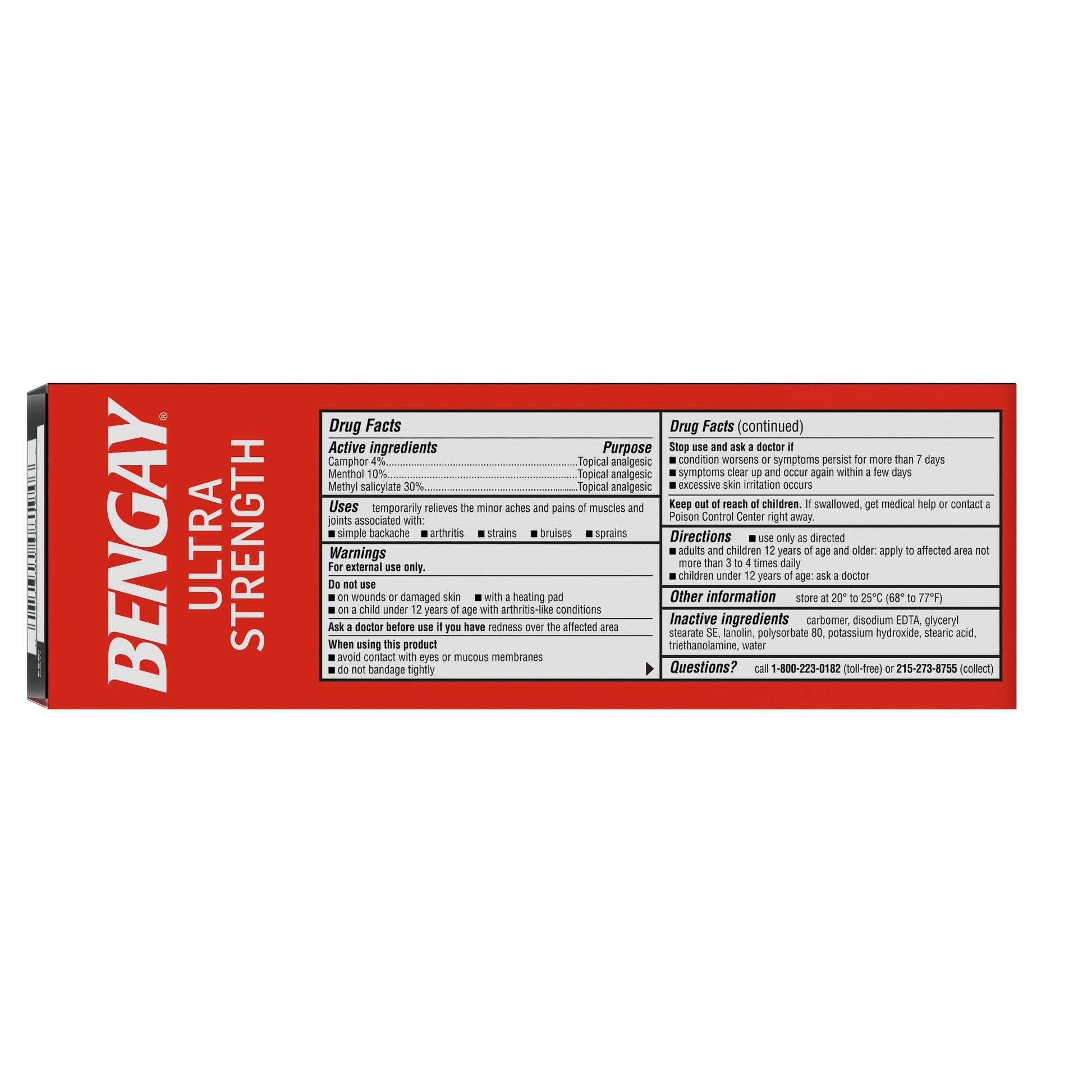 Bengay® Ultra Strength Topical Analgesic Cream, tube