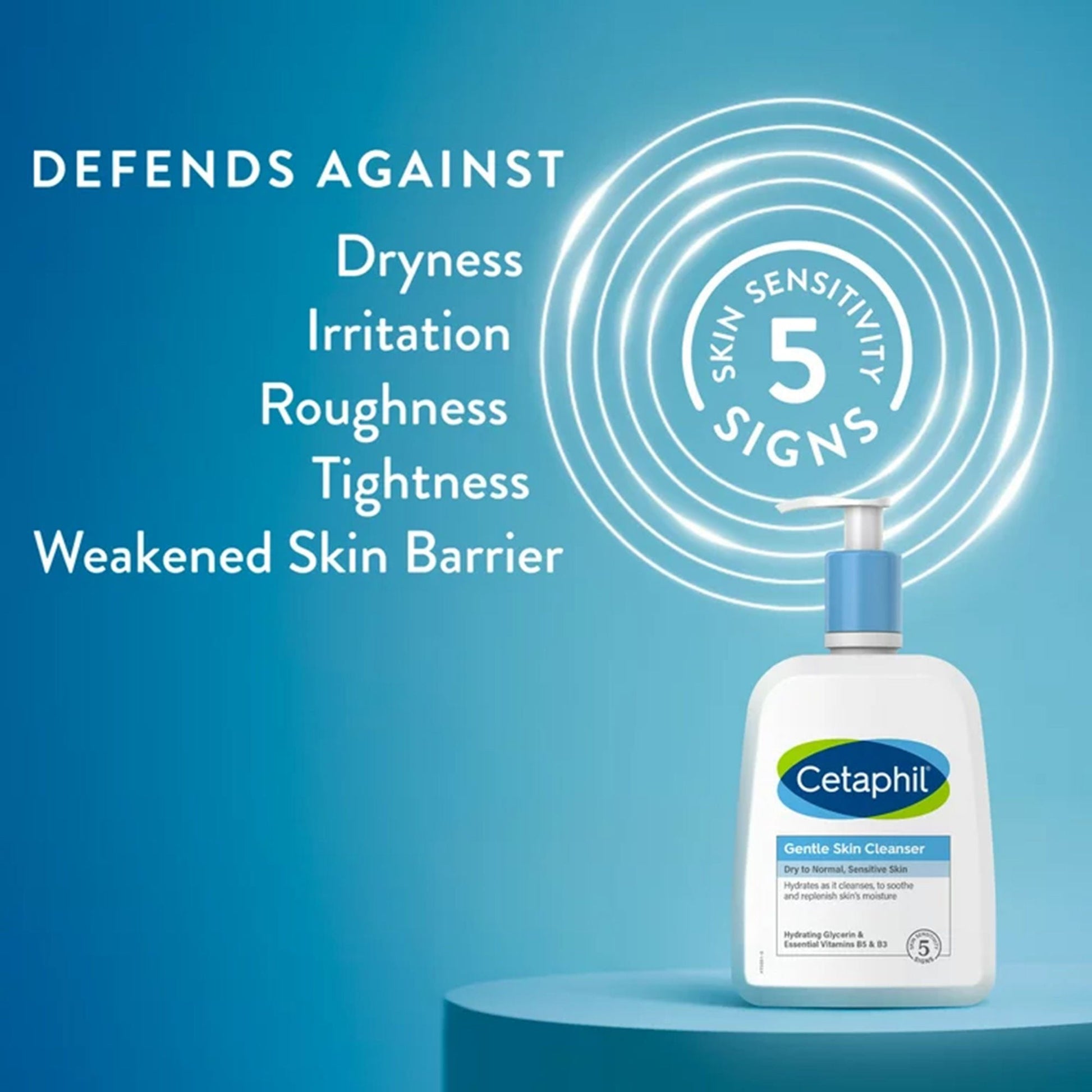 Cetaphil® Gentle Skin Cleanser Normal To Dry Skin Unscented, Pump Bottle