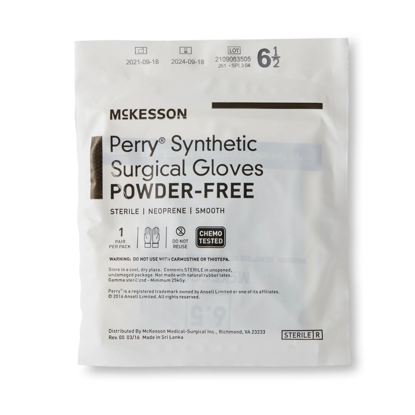 Sterile McKesson Perry® Performance Plus Polychloroprene Surgical Gloves, Dark Green - view 5