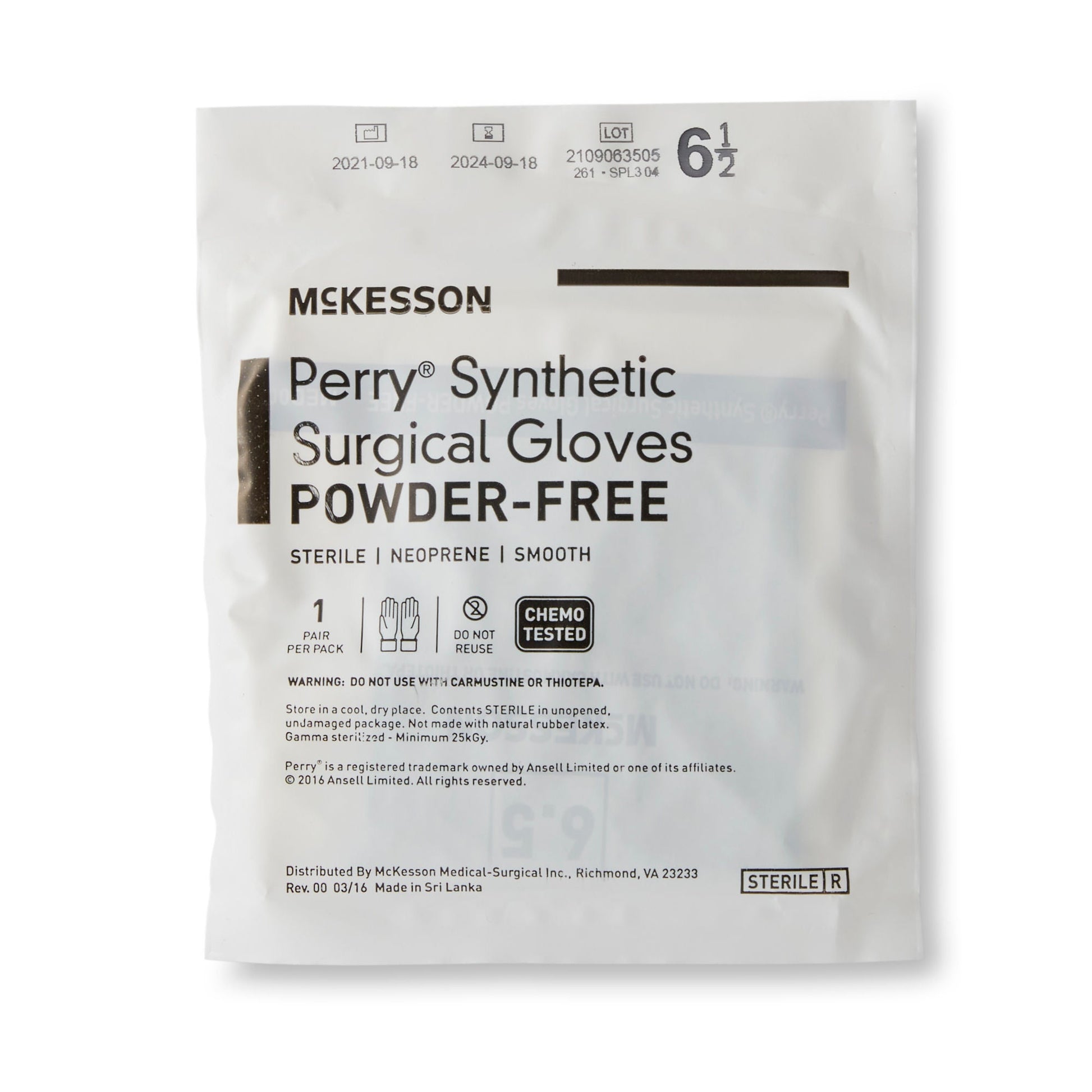 Sterile McKesson Perry® Performance Plus Polychloroprene Surgical Gloves, Dark Green - view 5