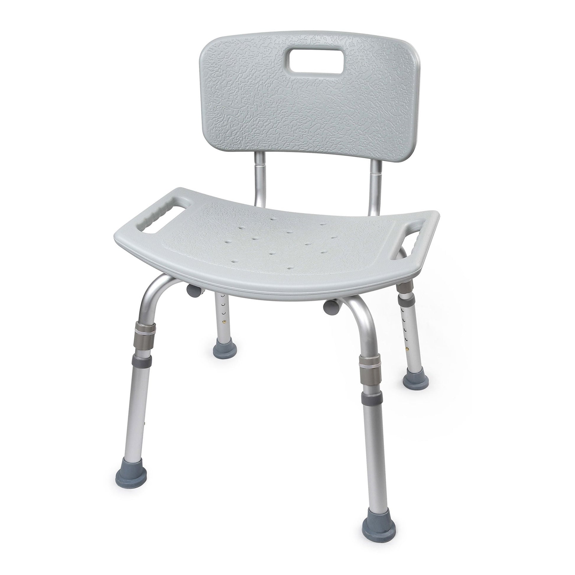 McKesson Removable Back Aluminum Bath Bench, 15.5 – 19.5 Inch, Gray