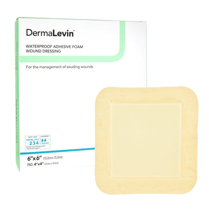 DermaLevin® Adhesive with Border Foam Dressing
