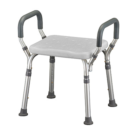 Nova Bath Bench Removable Arms Aluminum Frame Without Backrest 15-3/4 Inch Seat Width 300 lbs. Weight Capacity