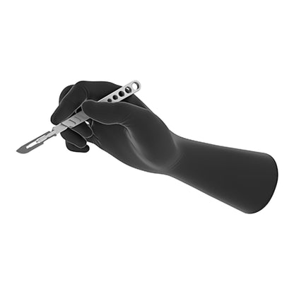 GAMMEX® Non-Latex Radiation Attenuation Polyisoprene with Bismuth Radiation Reducing Gloves, Black - view 4