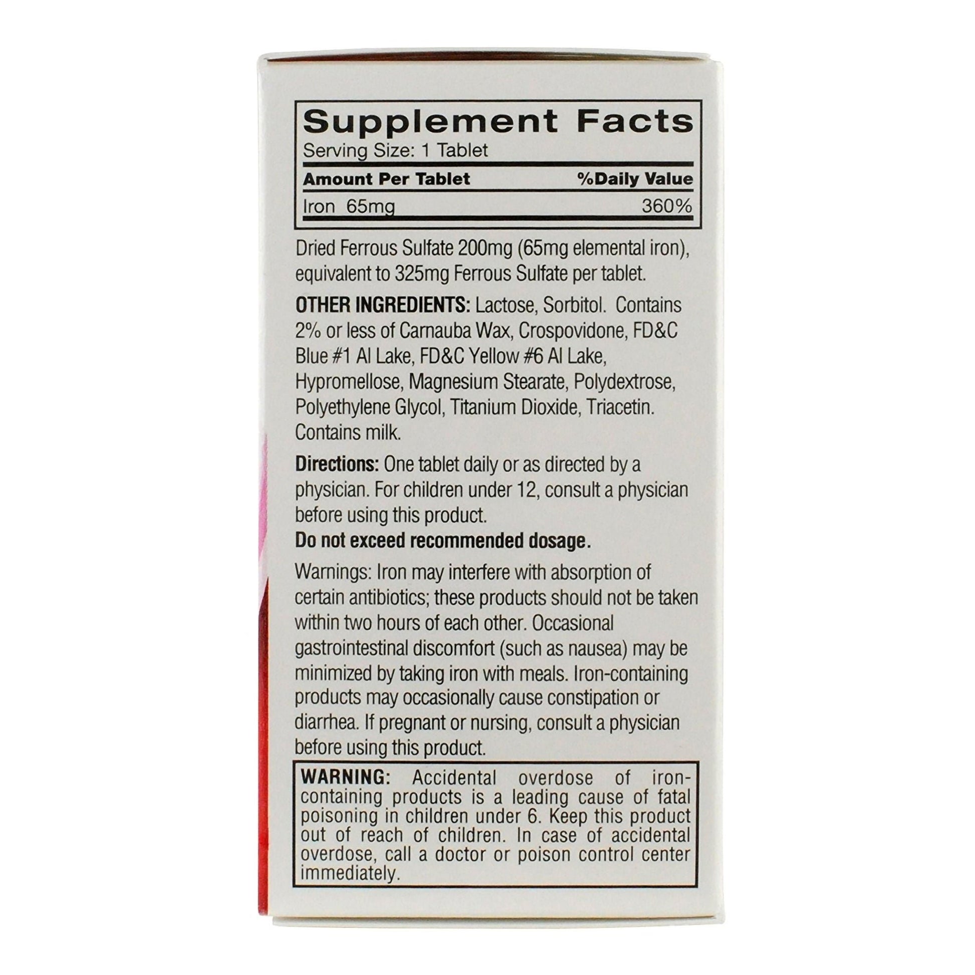 Feosol Ferrous Sulfate Iron Tablets Original
