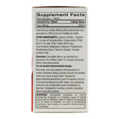 Feosol Ferrous Sulfate Iron Tablets Original