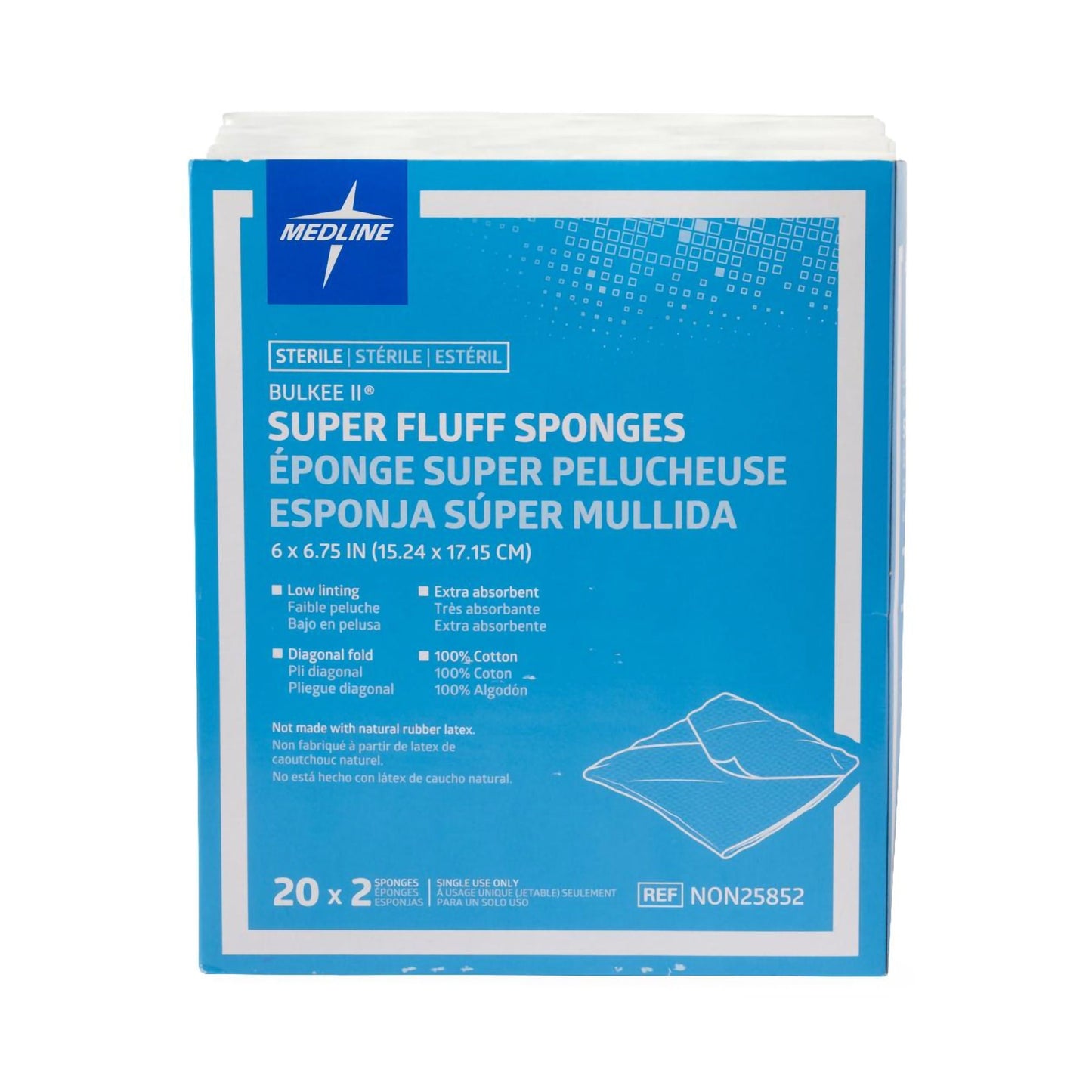 Bulkee® Sterile Fluff Dressing, 6-Ply