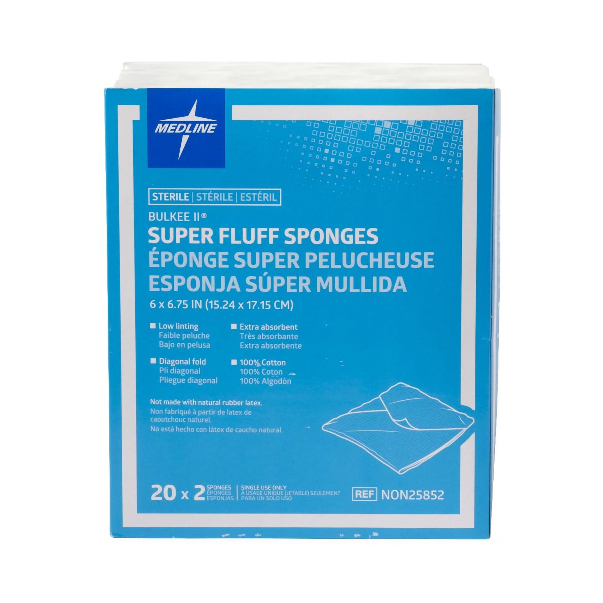 Bulkee® Sterile Fluff Dressing, 6-Ply