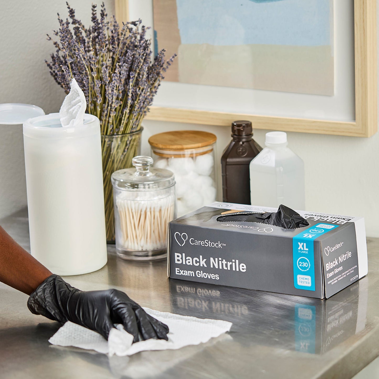 CareStock™ Nitrile Exam Gloves, Black - view 7