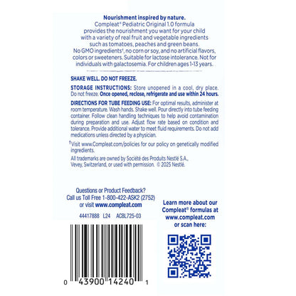 Compleat® Pediatric Ready to Use Pediatric Tube Feed Formula, carton