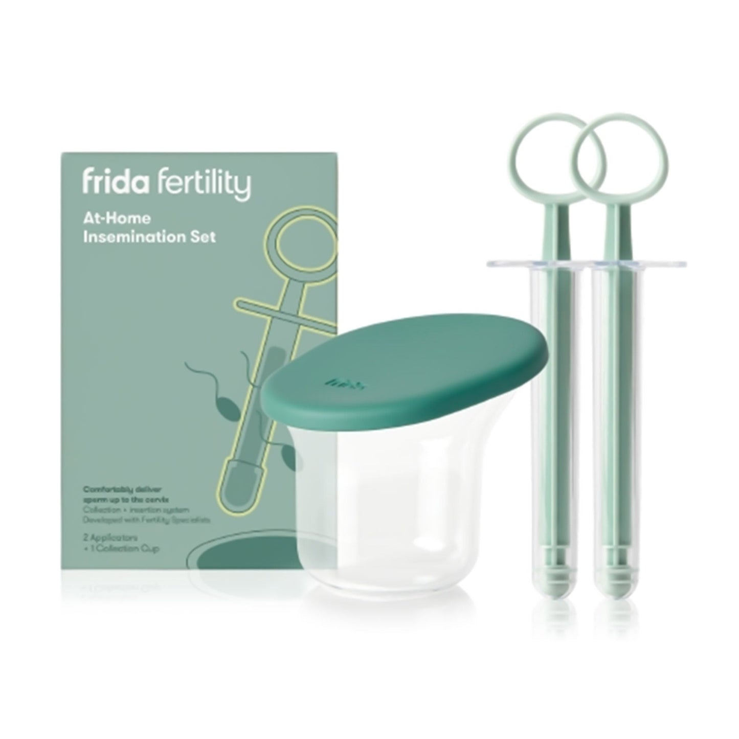 Frida Fertility At-Home Insemination Kit Comfort Grip, Extended Barrel, Rounded Tip