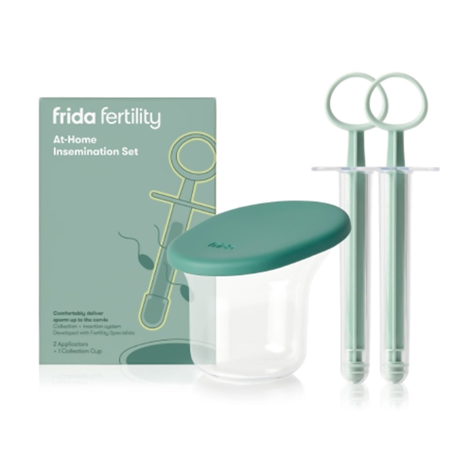 Frida Fertility At-Home Insemination Kit Comfort Grip, Extended Barrel, Rounded Tip
