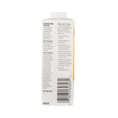 Vital AF 1.2 Cal Vanilla Peptide-Based Nutrition for Inflammation and Tolerance