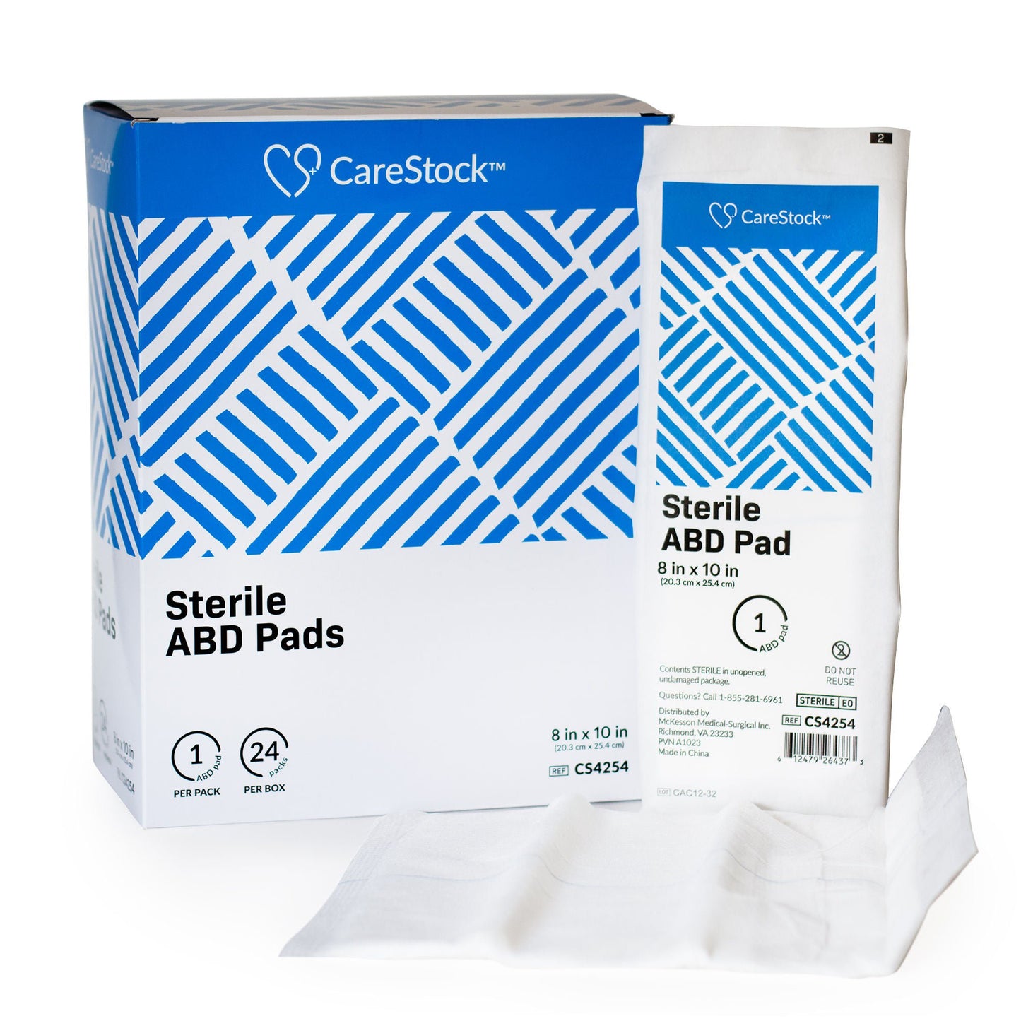 CareStock™ Sterile Abdominal Pad, – Nonwoven Cellulose ABD Pads