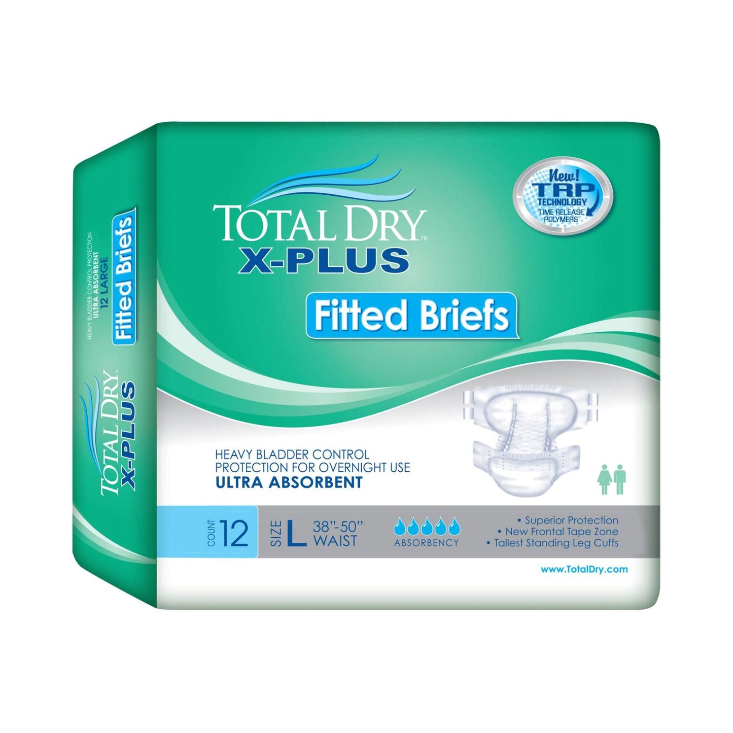 Total Dry™ X-Plus Ultra Absorbent Incontinence Brief