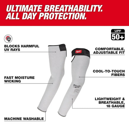 Milwaukee Cut Level 4 Protective Sleeves - 18" 48-73-9041 | ANSI Cut A4