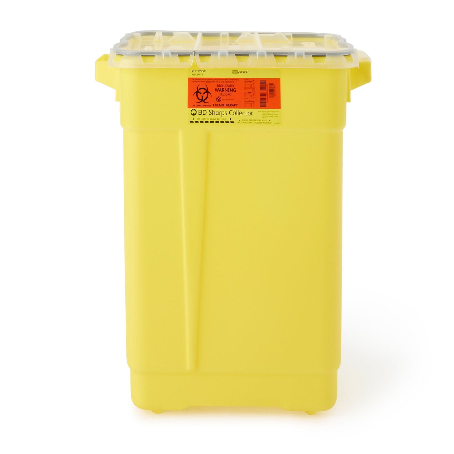 BD™ Chemotherapy Sharps Container, 9 Gallon