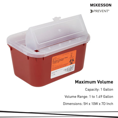McKesson Prevent® Multi-purpose Sharps Container, 1 Gallon