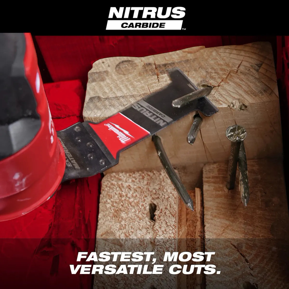 Milwaukee 1-3/8" NITRUS Carbide Extreme Materials Universal Fit Oscillating Multi-Tool Blade (1 PK) 49-25-1573 | 2 in Blade Length, Carbide