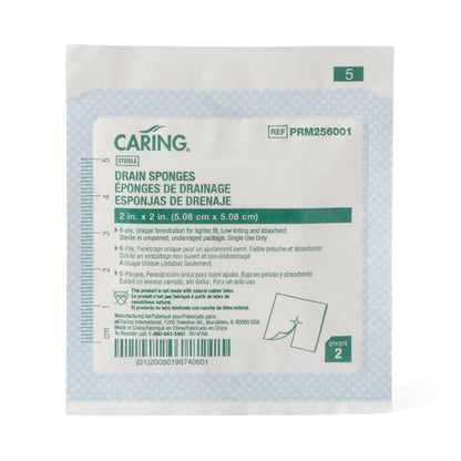 Caring® Drain Sponge, 6-Ply