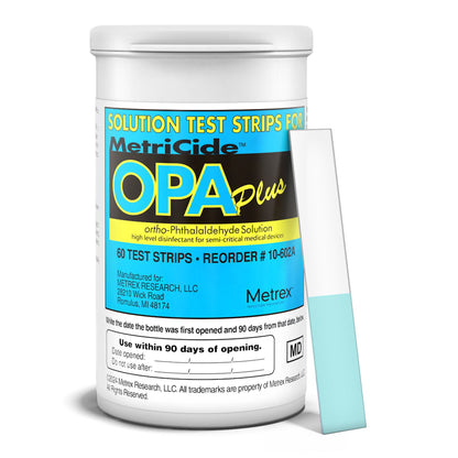 MetriCide™ OPA Plus OPA Concentration Indicator 60 Test Strips Single Use – Bottle - view 2
