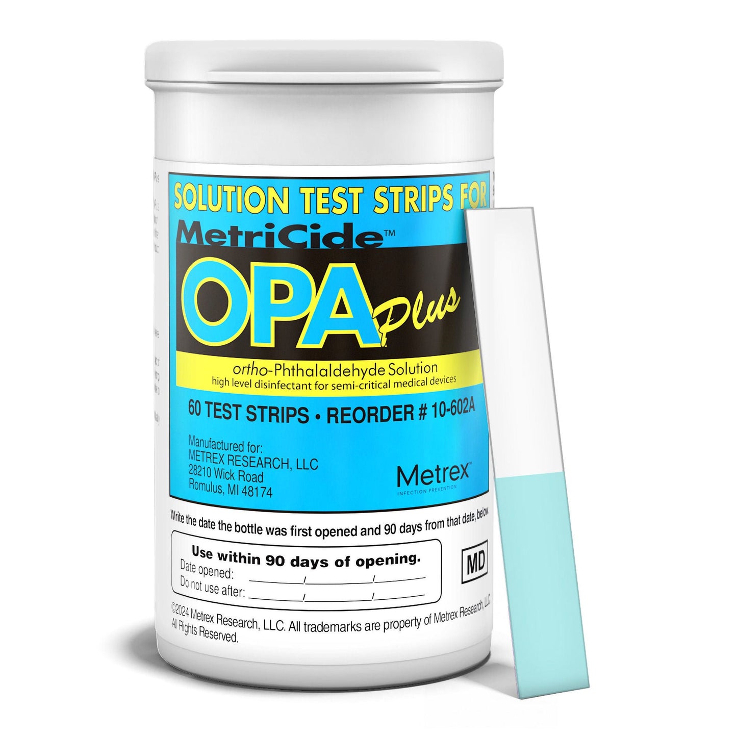 MetriCide™ OPA Plus OPA Concentration Indicator 60 Test Strips Single Use – Case of 2 - view 2