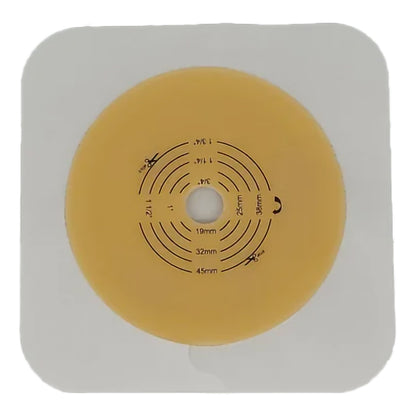 Ostomy Barrier Trim to Fit, Extended Wear Adhesive Tape Collar Flange Red Code System Up to 1-3/4 Inch Opening