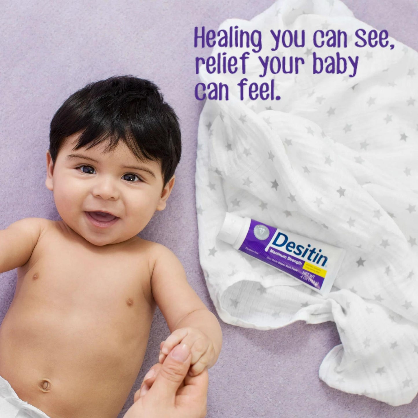 Desitin® 40% Zinc Oxide Diaper Rash Ointment Maximum Strength Paste, Tube