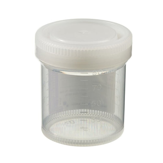 Samco Wide-Mouth Bio-Tite Specimen Container 53 mm Opening (3 oz.) Screw Cap Patient Information