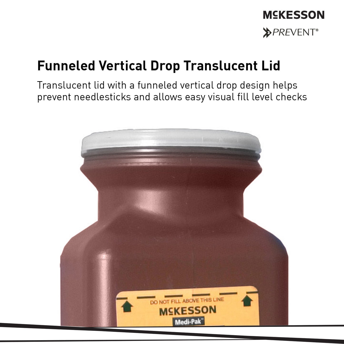 McKesson Prevent® Multi-purpose Sharps Container, 1.7 Quart