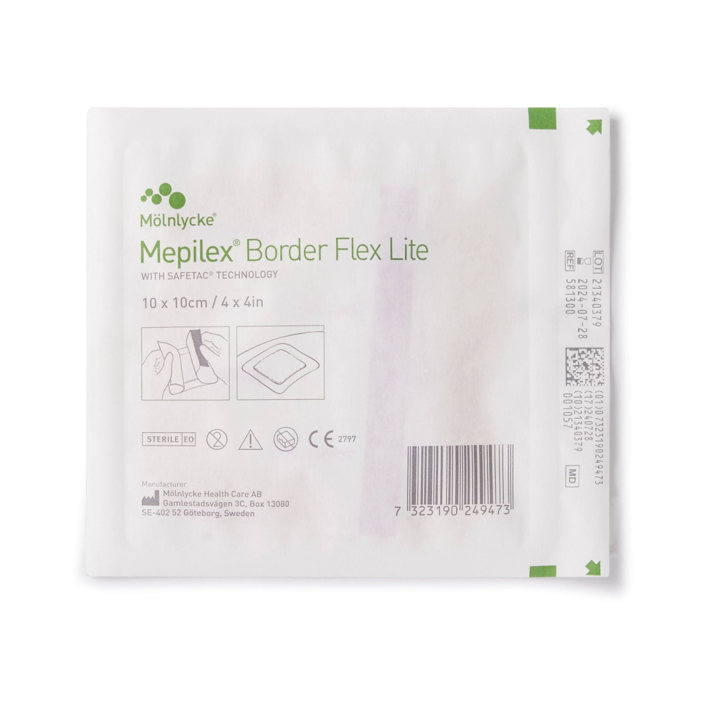 Mepilex® Border Flex Lite Silicone Foam Dressing