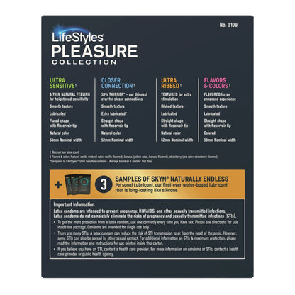Lifestyles® Pleasure Collection Condom Variety Pack