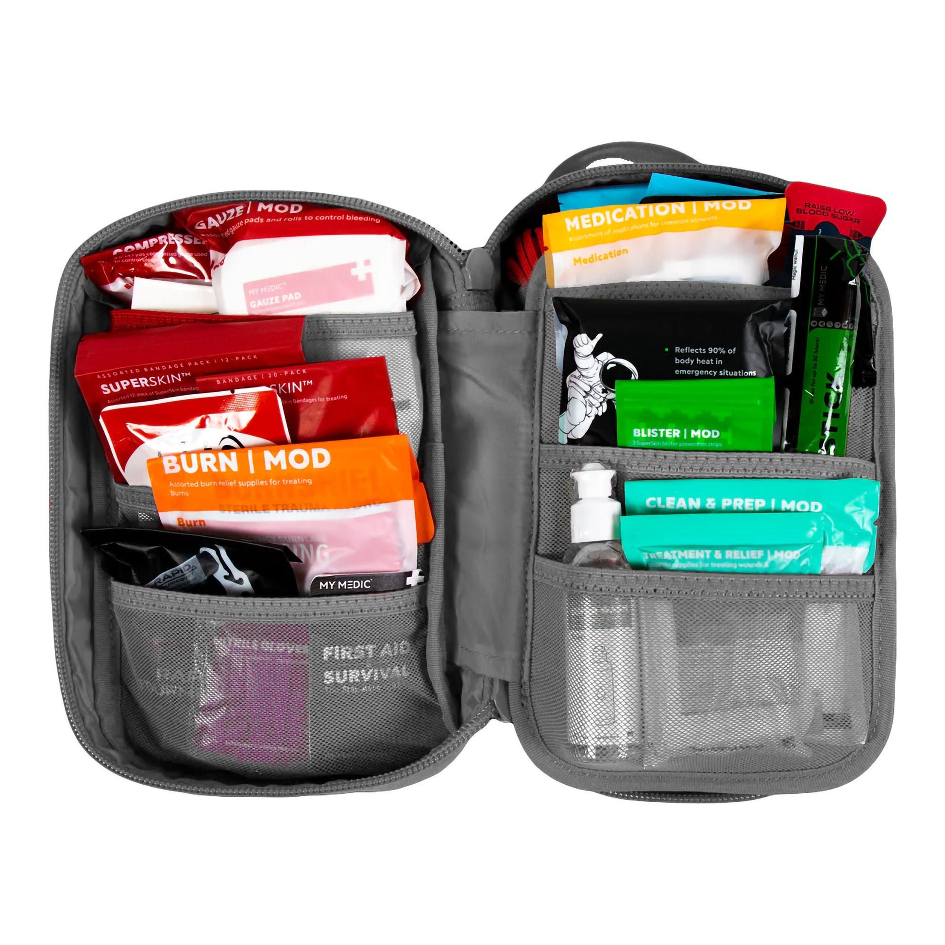 My Medic™ MYFAK Pro First Aid Kit in Gray Nylon Bag