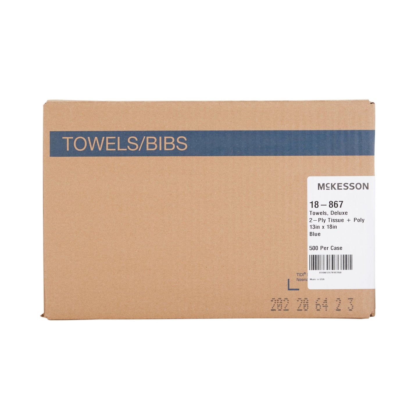 McKesson Nonsterile Blue Procedure Towels