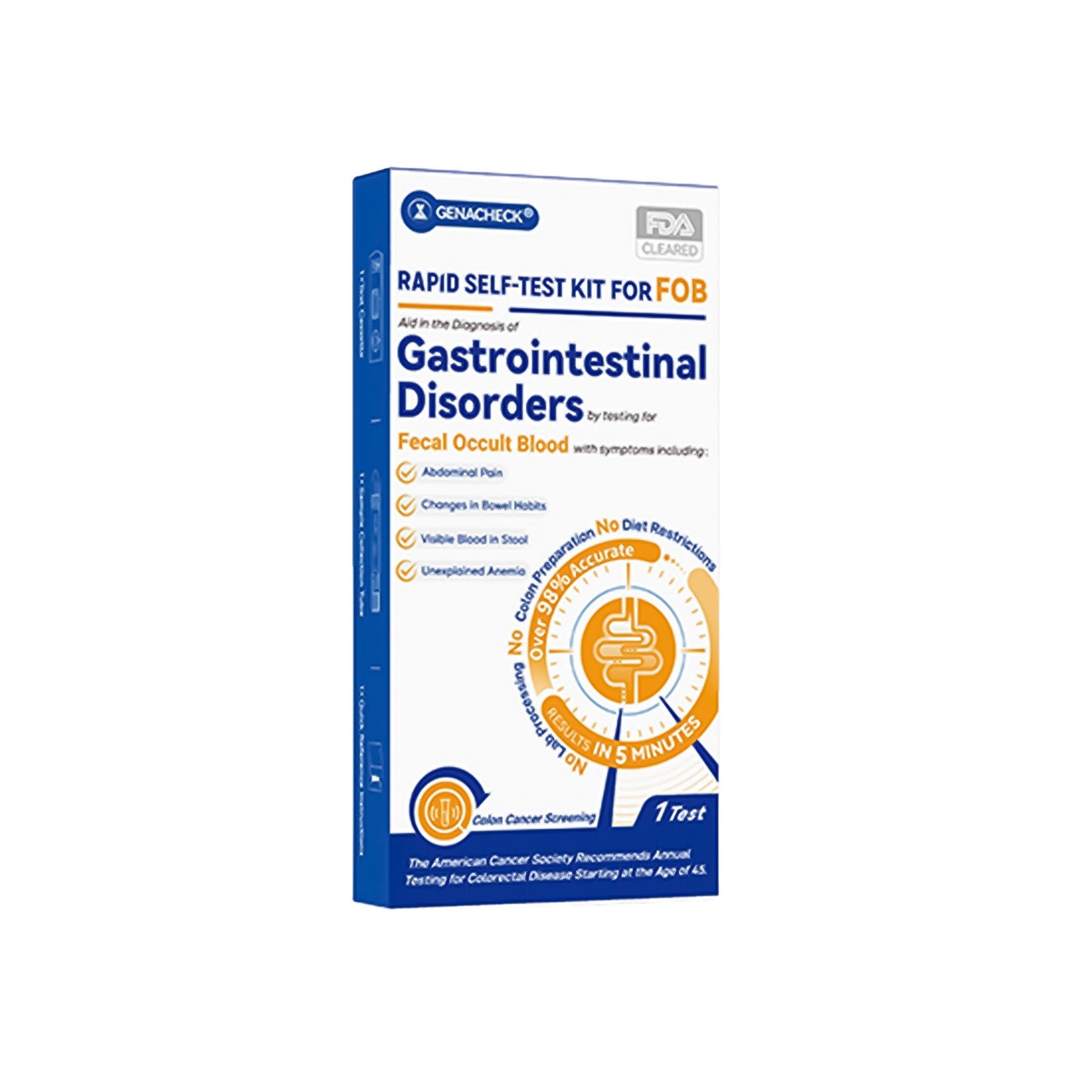 GenaCheck® Rapid Self-Test Kit for Fecal Occult Blood – Early Cancer Screening
