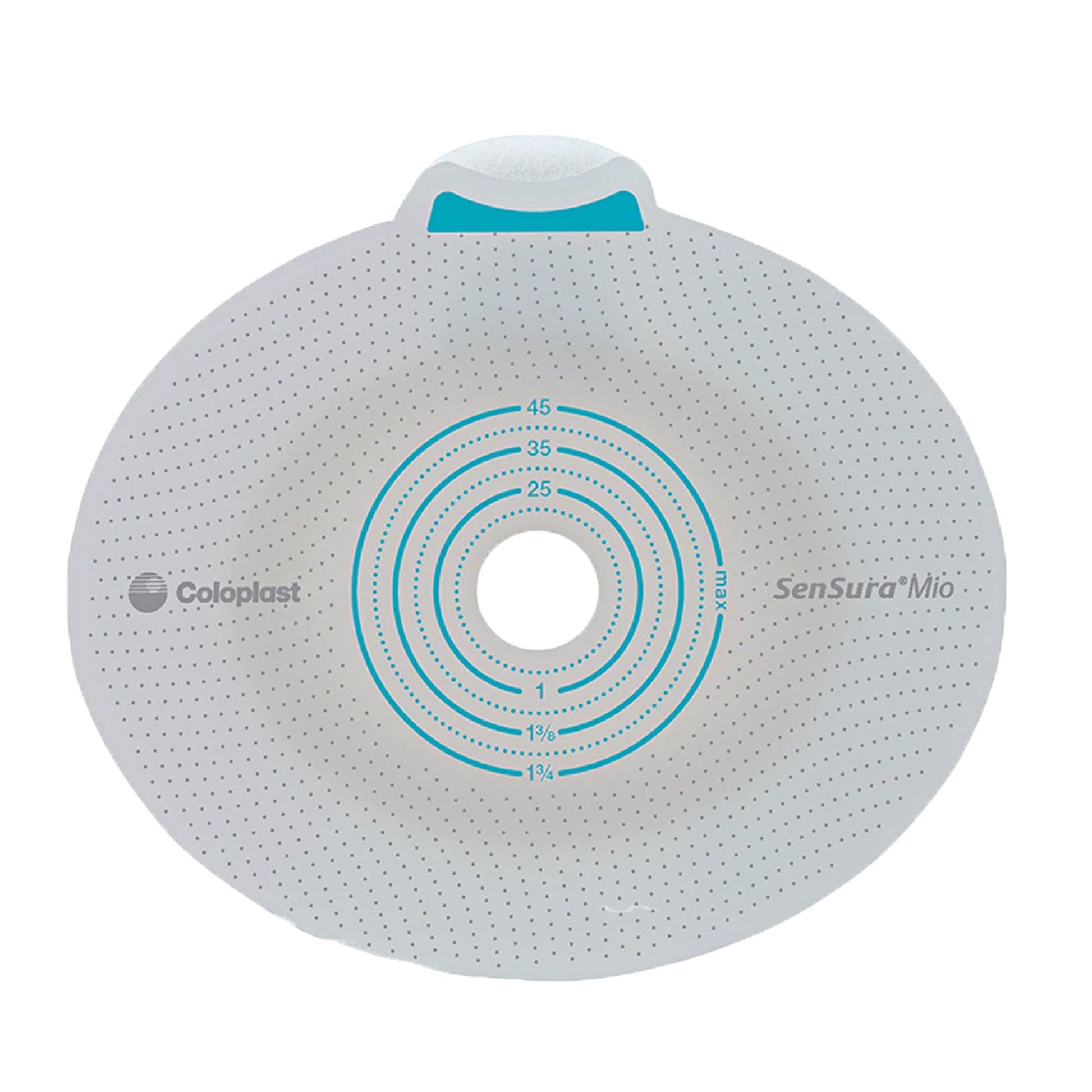 SenSura® Mio Click Ostomy Barrier, Stoma Opening, Yellow Match