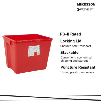 McKesson Prevent® Sharps Container, 8 Gallon