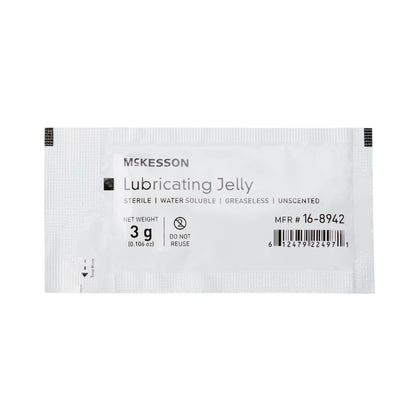 McKesson Lubricating Jelly, 3-gram Packet