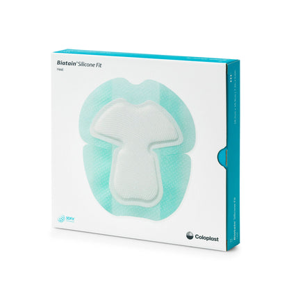 Biatain Silicone Fit Silicone Foam Dressing With Border Film Backing Silicone Adhesive Heel