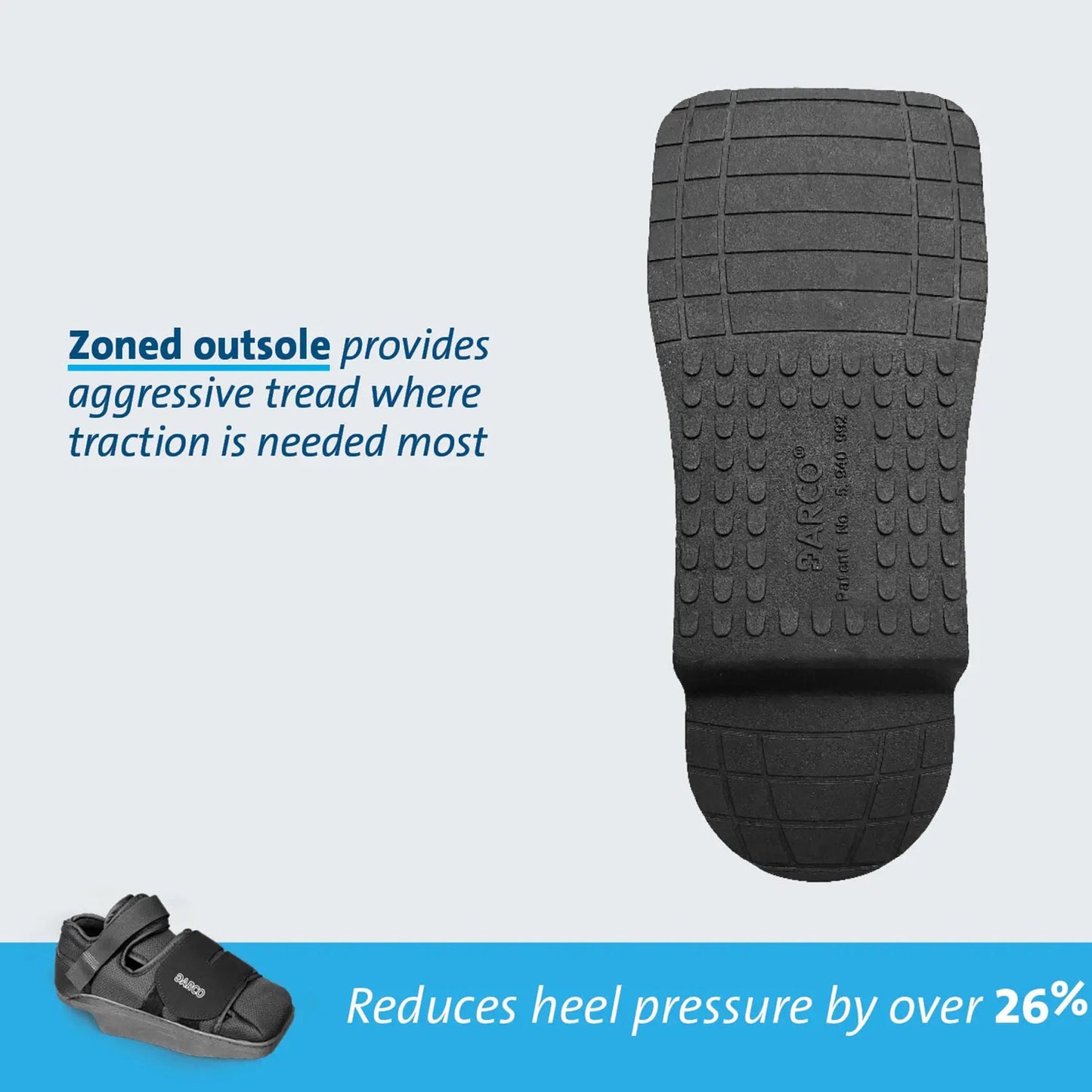 Darco® HeelWedge™ Post-Op Shoe, Large