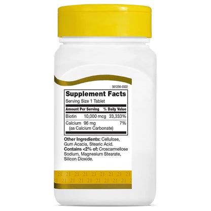21st Century® Vitamin B-7 Biotin Supplement