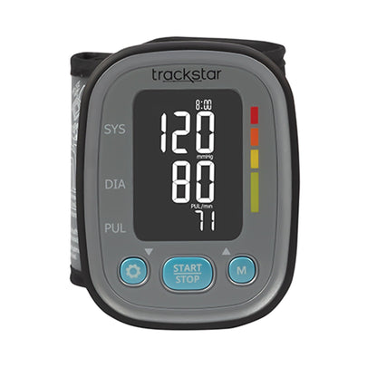 Trackstar Digital Blood Pressure Monitor Adult Cuff Wrist Mobile