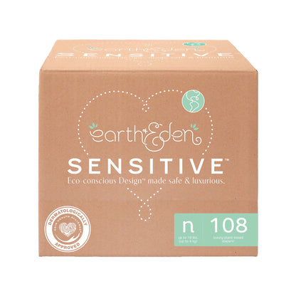 Earth & Eden Sensitive Baby Diapers, for s Weighing up to 10 lbs.