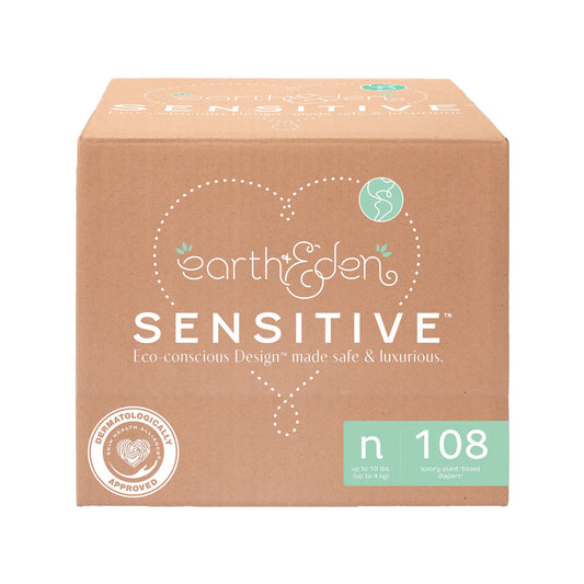 Earth & Eden Sensitive Baby Diapers, for s Weighing up to 10 lbs.