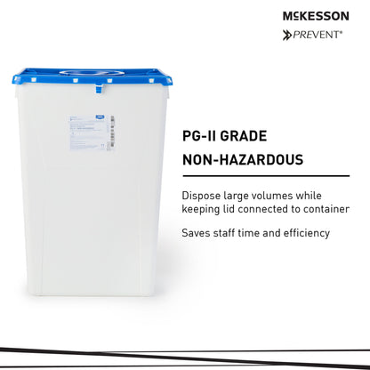 McKesson Prevent® Pharmaceutical Waste Container, Capacity
