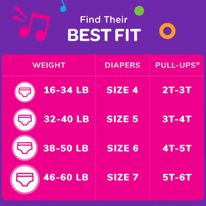 Huggies Pull-Ups® Learning Designs® for Girls Training Pants, 3T to 4T