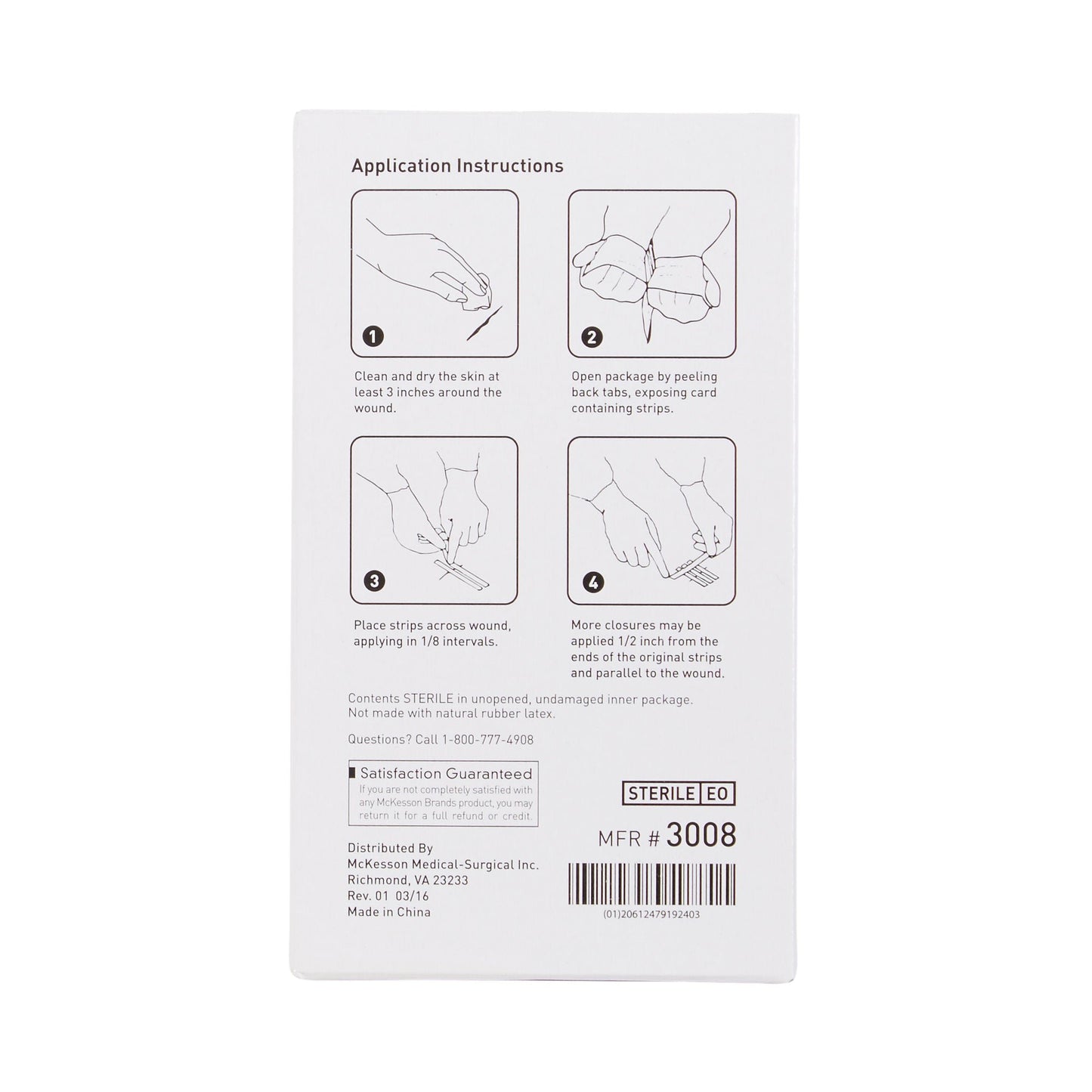 McKesson Skin Closure Reinforced Strip